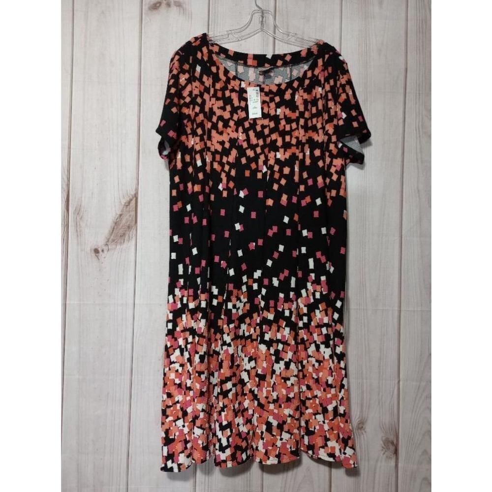 Avenue Dress Ladies 22 Black Coral Short sleeve‎ light weight